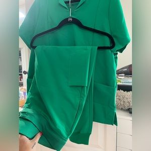 Women’s green scrub set